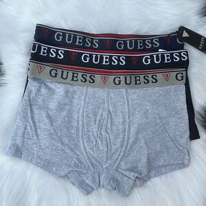New GUESS Logo Band Boxer Briefs 3-PACK SZ M